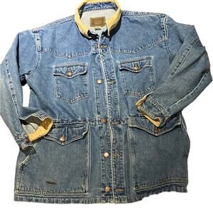The Australian Outback Collection Mens Size Large Cotton Denim Jacket